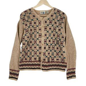 Vintage Paul Harris Cardigan Sweater L Classic Slow Fashion Grandma Cottagecore